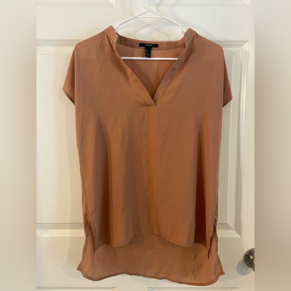 Forever 21 small, light brown blouse